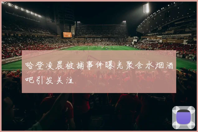 哈登凌晨被捕事件曝光聚会水烟酒吧引发关注